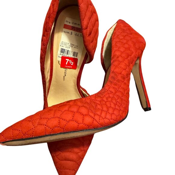 Jessica Simpson Size 7.5 Red - Picture 3 of 5